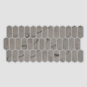 Daltile Statuette Picket Mosaic - Silver Satin