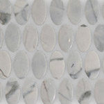 Statuette Oval Silver Satin