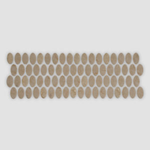 Daltile Statuette Oval Mosaic - Harbor Beige